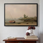 The Stranded Boat, 1863 - Floater Framed Canvas Print