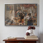 Roman Pilgrims, 1854 - Floater Framed Canvas Print