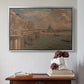 Somerset House Terrace from Waterloo Bridge, c. 1819 - Floater Framed Canvas Print