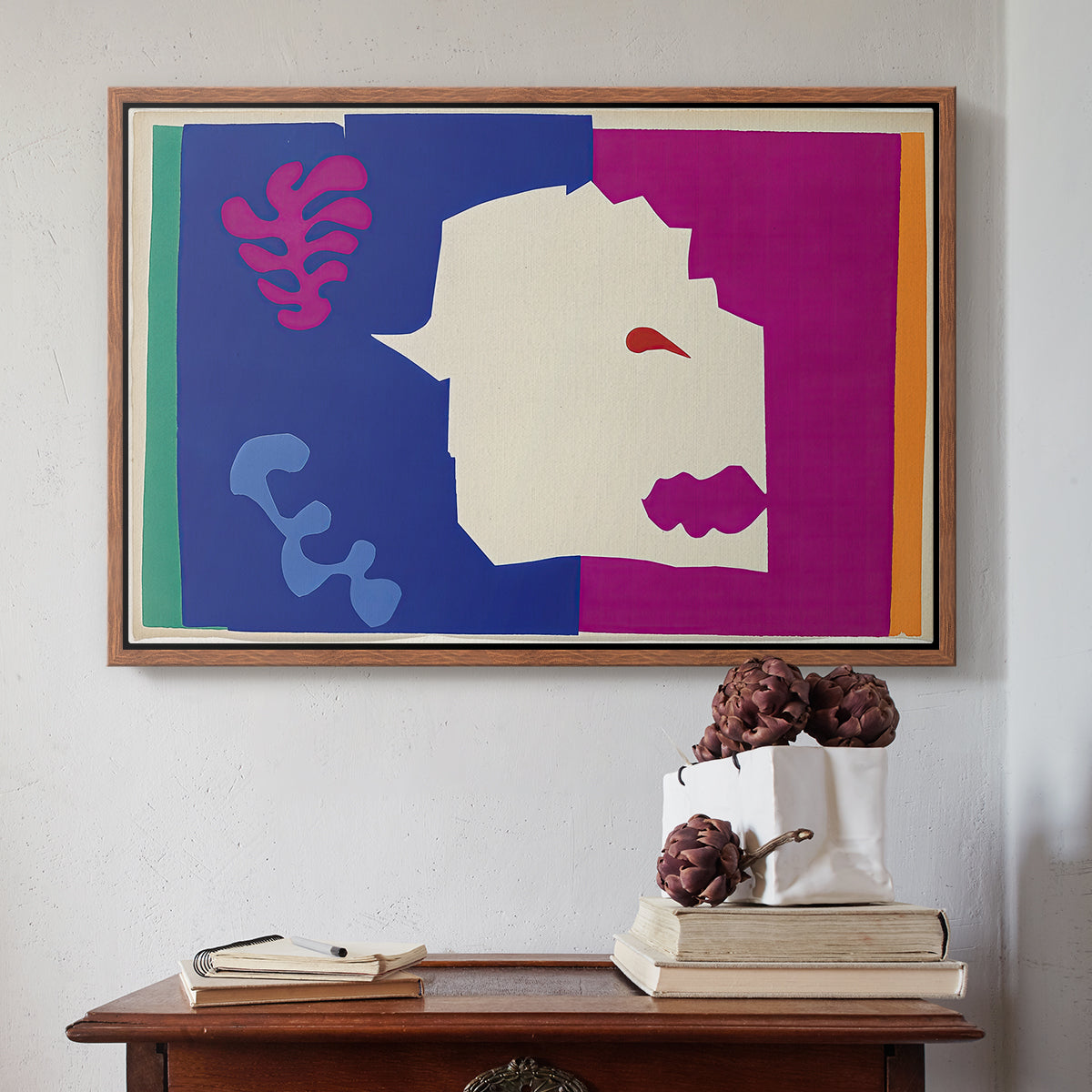 The Wolf (Le loup), from Jazz, 1947 - Floater Framed Canvas Print