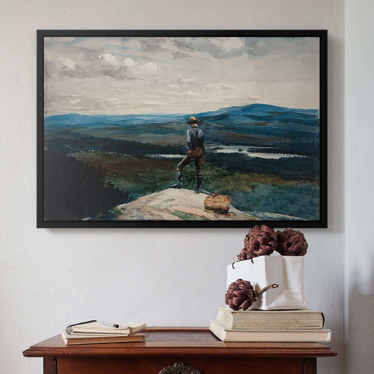 The Ranger, Adirondacks, 1882 - Floater Framed Canvas Print