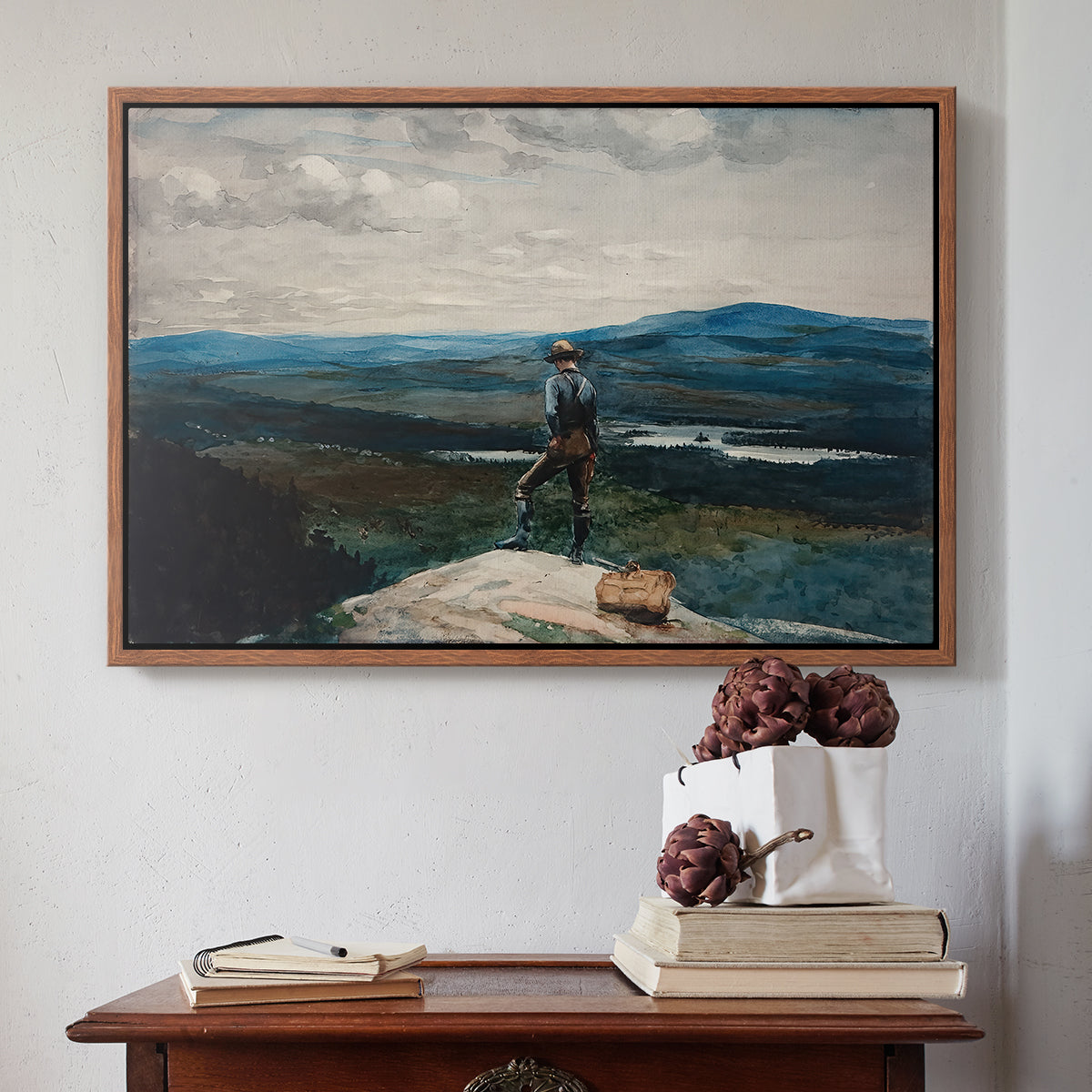 The Ranger, Adirondacks, 1882 - Floater Framed Canvas Print