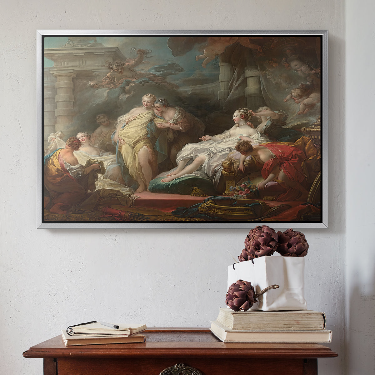 Psyche Showing Her Sisters Her Gifts from Cupid, 1753 - Floater Framed Canvas Print