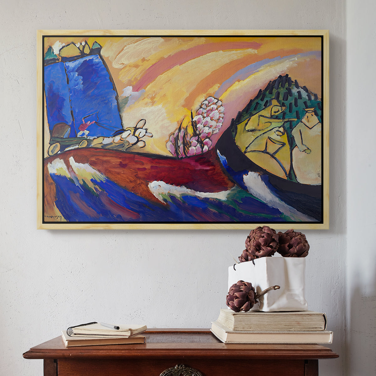 Painting with Troika, 1911 - Floater Framed Canvas Print