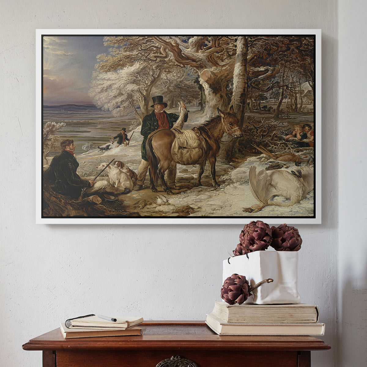The Day's Sport, 1826 - Floater Framed Canvas Print