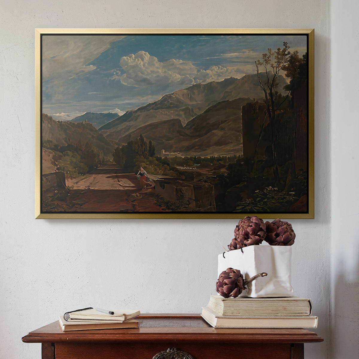 Bonneville, Savoy, 1803 - Floater Framed Canvas Print