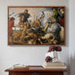 The Wolf and Fox Hunt, c. 1616 - Floater Framed Canvas Print
