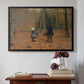 The Woodman and his Children, 1886 - Floater Framed Canvas Print