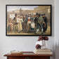 A Charlatan Selling Blacking in the Piazza Barberini in Rome, c. 1840-1849 - Floater Framed Canvas Print