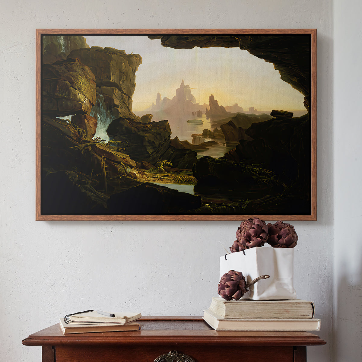 The Subsiding of the Waters of the Deluge, 1829 - Floater Framed Canvas Print