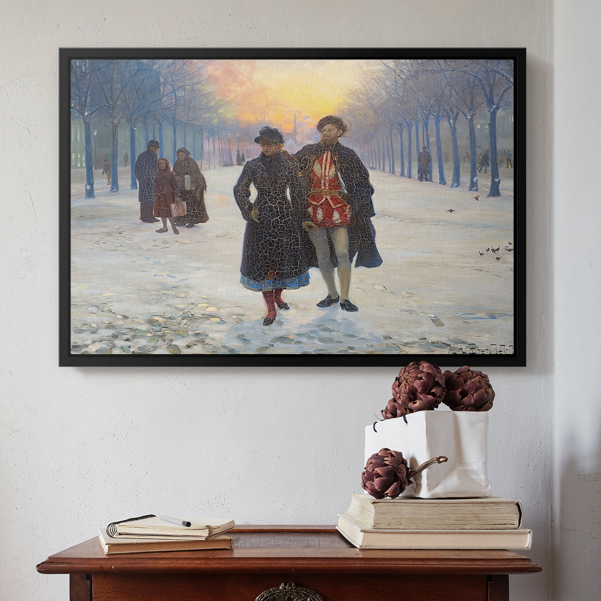 Morning after the Carnival, 1884 - Floater Framed Canvas Print