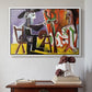 The Painter and His Model, 1963 - Floater Framed Canvas Print
