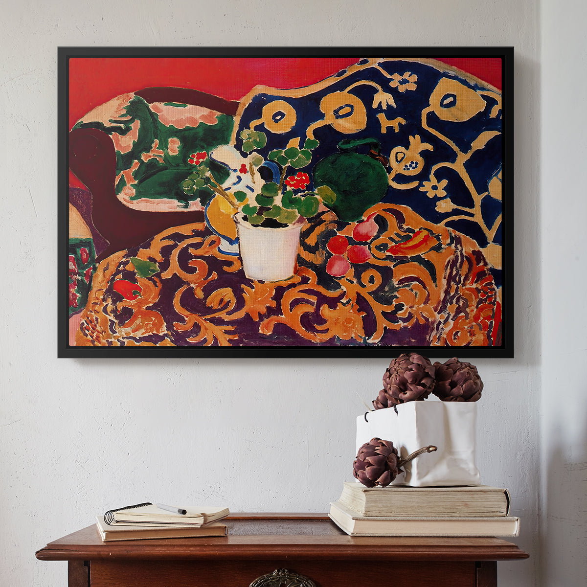 Spanish Still Life, c. 1910 - Floater Framed Canvas Print