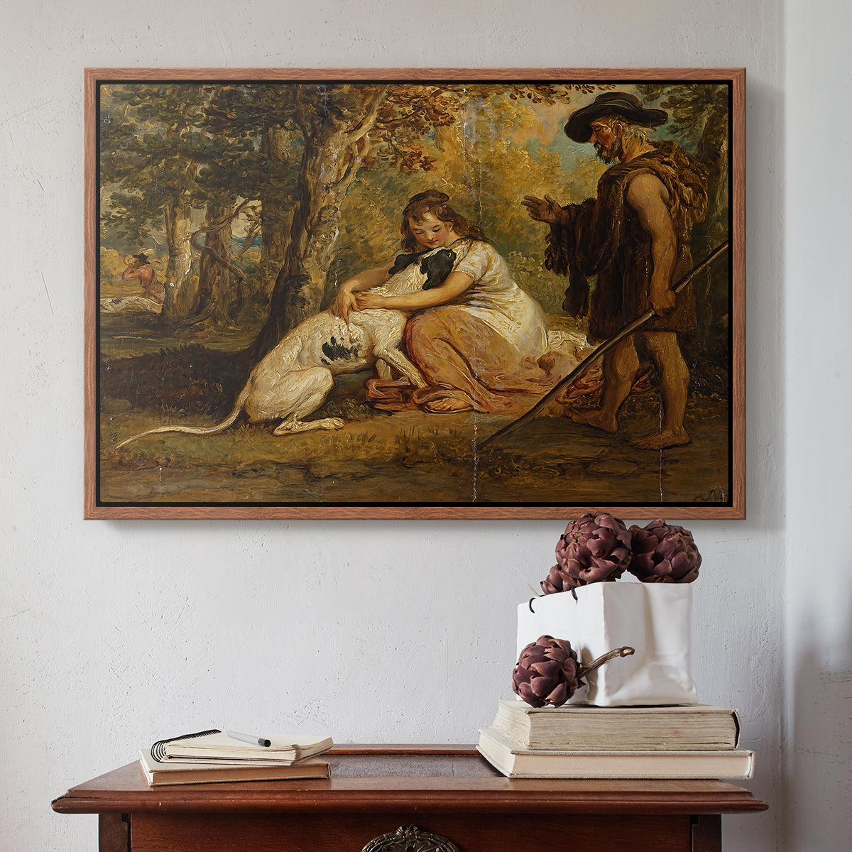 Measure for Measure, or The Biter Bit, 1840 - Floater Framed Canvas Print