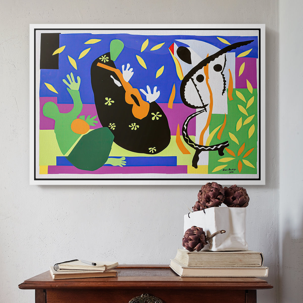 The Sorrows of the King, 1952 - Floater Framed Canvas Print