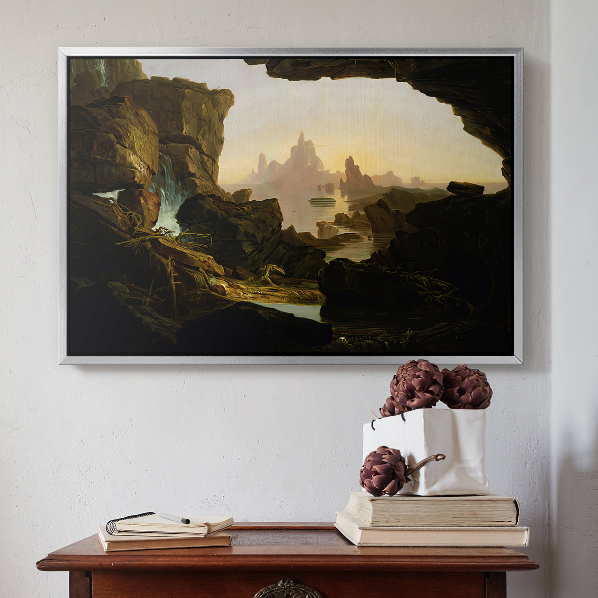 The Subsiding of the Waters of the Deluge, 1829 - Floater Framed Canvas Print