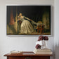 The Stolen Kiss (Le Baiser à la dérobée), c. 1788 - Floater Framed Canvas Print