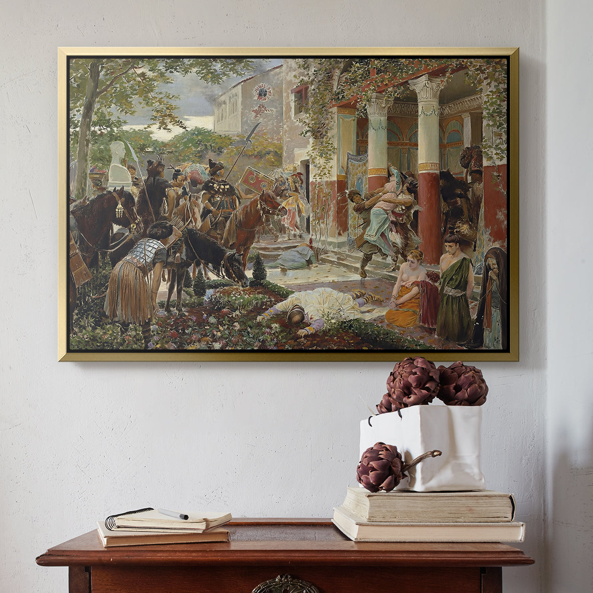Onslaught of the Tartars, c. 1938 - Floater Framed Canvas Print