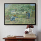 First Steps after Millet, 1890 - Floater Framed Canvas Print