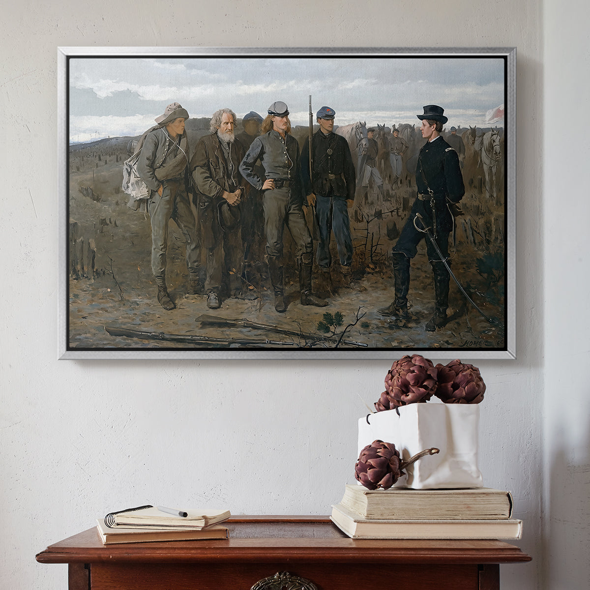 Prisoners from the Front, 1866 - Floater Framed Canvas Print