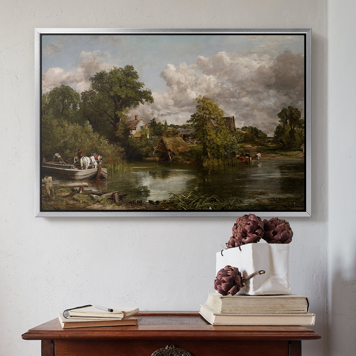 The White Horse, 1819 - Floater Framed Canvas Print