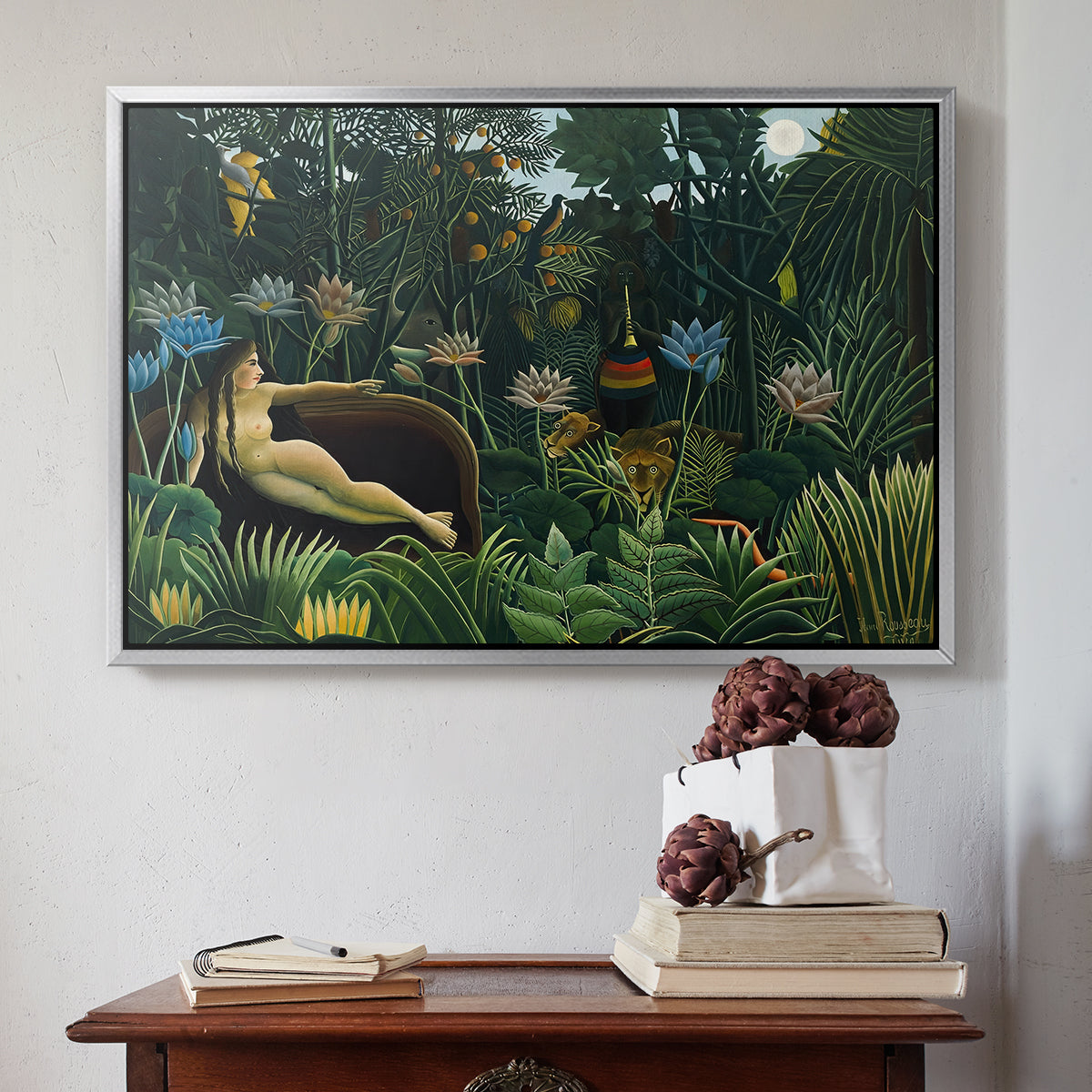 The Dream (Le Rêve), 1910 - Floater Framed Canvas Print