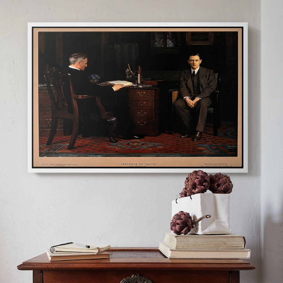 The Sentence of Death, 1908 - Floater Framed Canvas Print