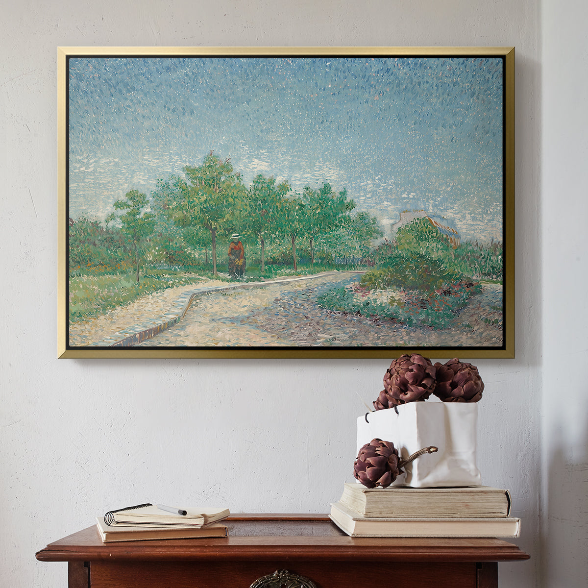 Square Saint-Pierre, Paris, 1887 - Floater Framed Canvas Print