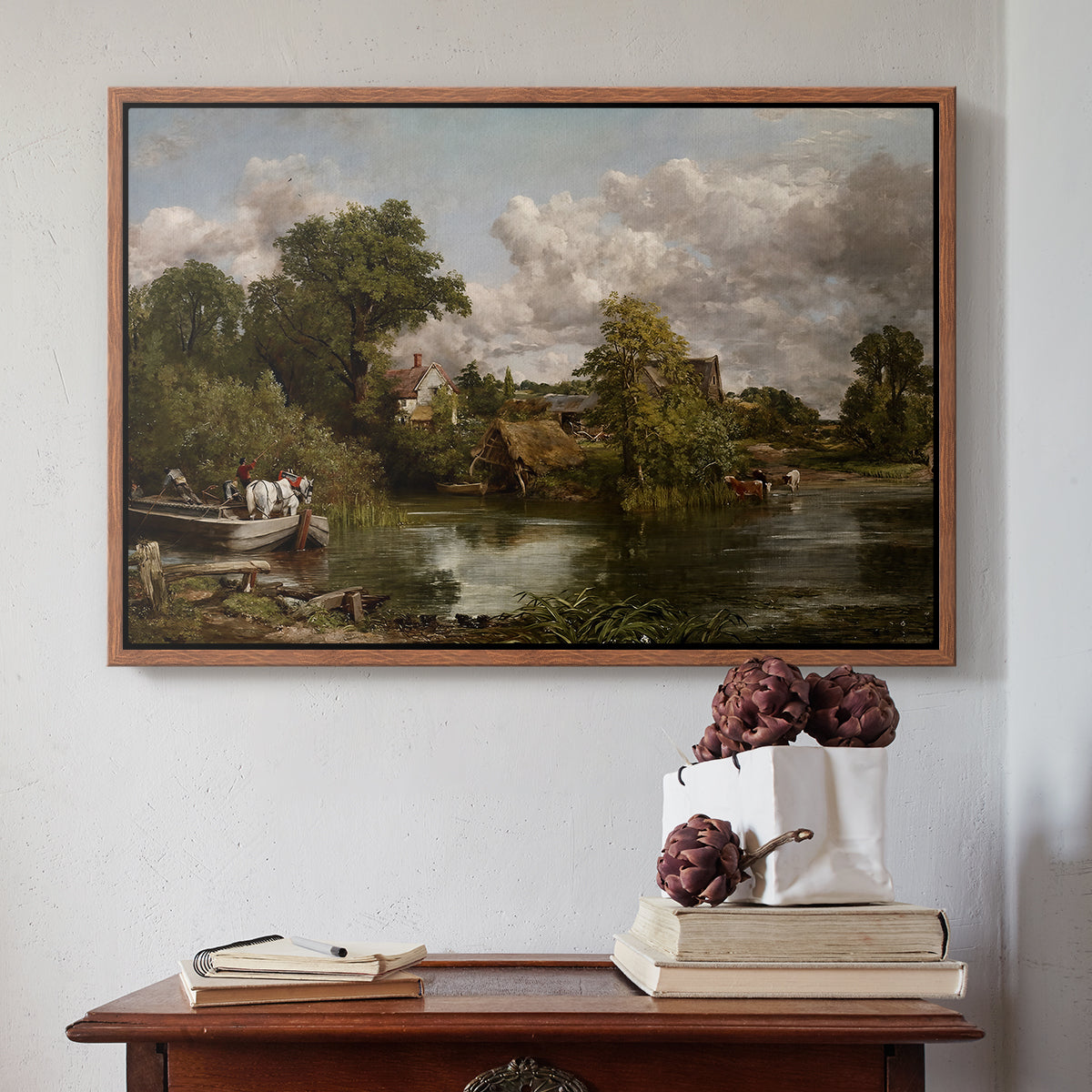 The White Horse, 1819 - Floater Framed Canvas Print