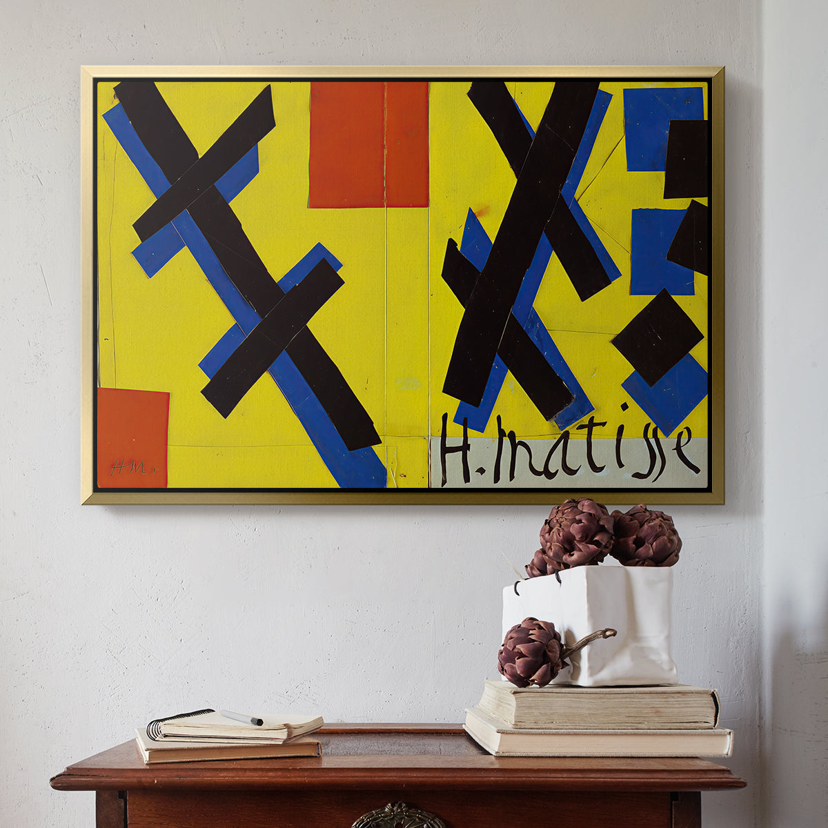 Cover Design for Matisse: His Art and His Public, 1951 - Floater Framed Canvas Print