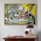 Still Life with Cat and Lobster, 1962 - Floater Framed Canvas Print