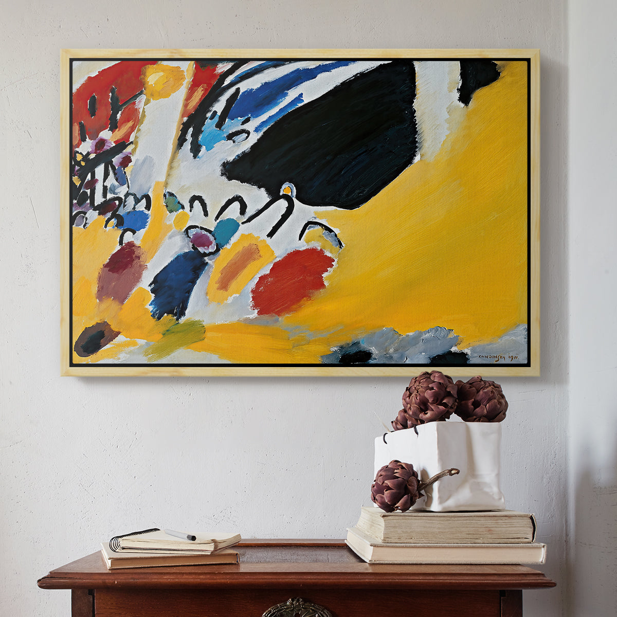 Impression III (Concert), 1911 - Floater Framed Canvas Print