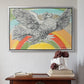 Flying Dove with Rainbow (Colombe volant à l'Arc-en-ciel), 1952 - Floater Framed Canvas Print