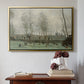 Washerwomen in a Willow Grove, c. 1871 - Floater Framed Canvas Print