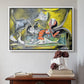 Still Life with Cat and Lobster, 1962 - Floater Framed Canvas Print