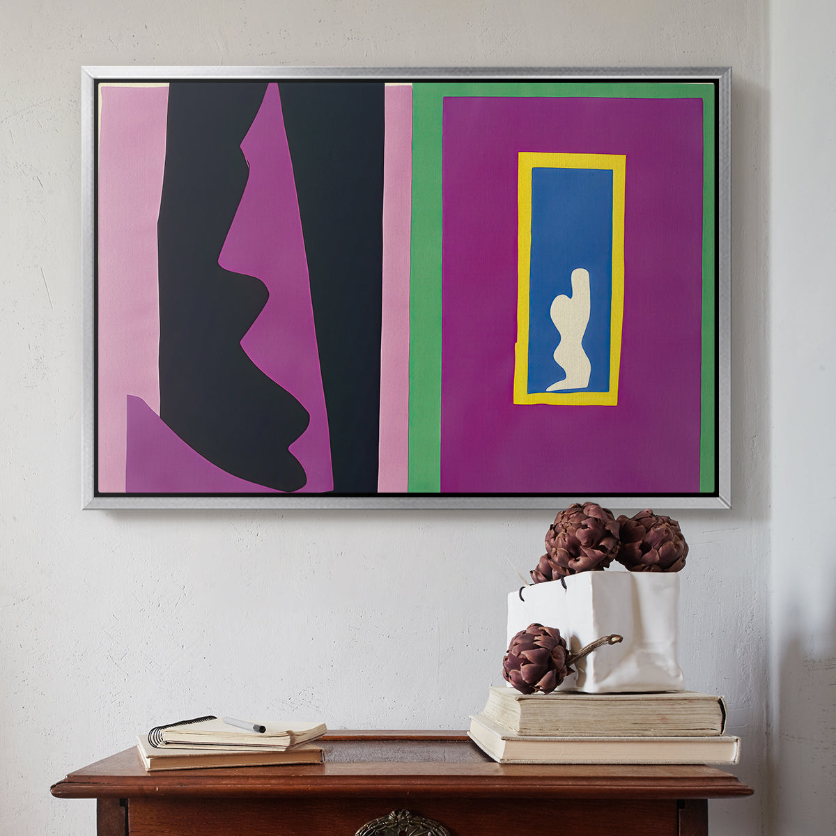 Destiny (Le destin), from Jazz, 1947 - Floater Framed Canvas Print