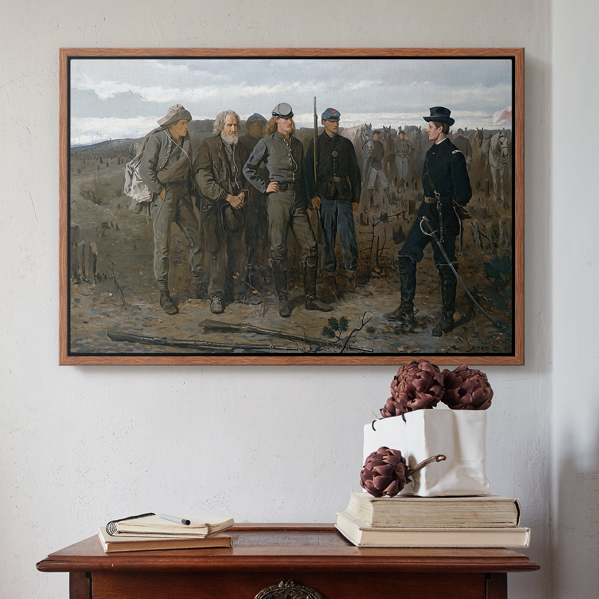 Prisoners from the Front, 1866 - Floater Framed Canvas Print