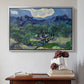 Olive Trees with the Alpilles in the Background, 1889 - Floater Framed Canvas Print