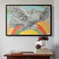 Flying Dove with Rainbow (Colombe volant à l'Arc-en-ciel), 1952 - Floater Framed Canvas Print