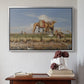 On the Banks of the Nile, Upper Egypt, 1876 - Floater Framed Canvas Print