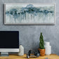 Blue Birch Morning - Floater Framed Canvas Print