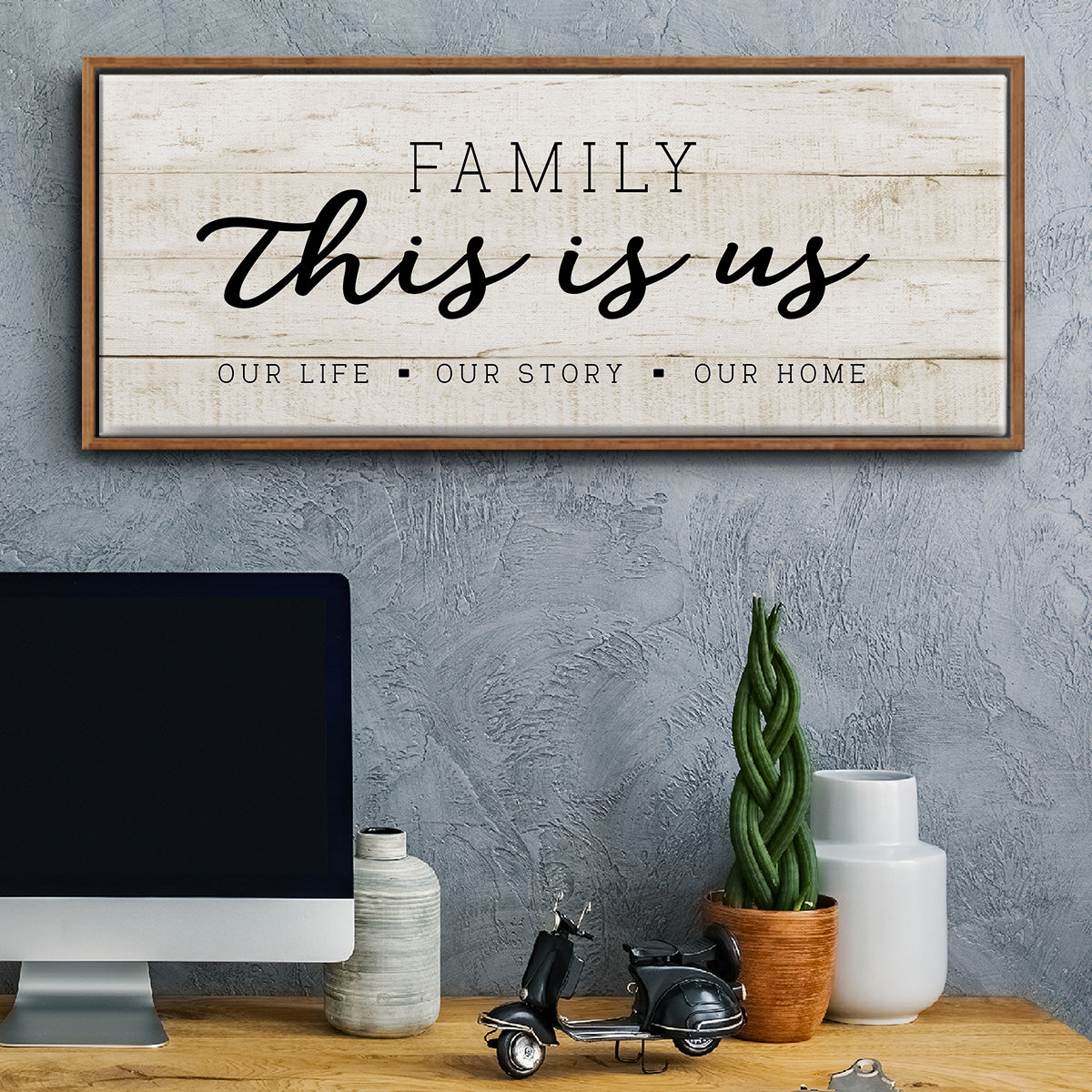 This is Us - Floater Framed Canvas Print