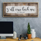 Y'all Come Back Now - Floater Framed Canvas Print