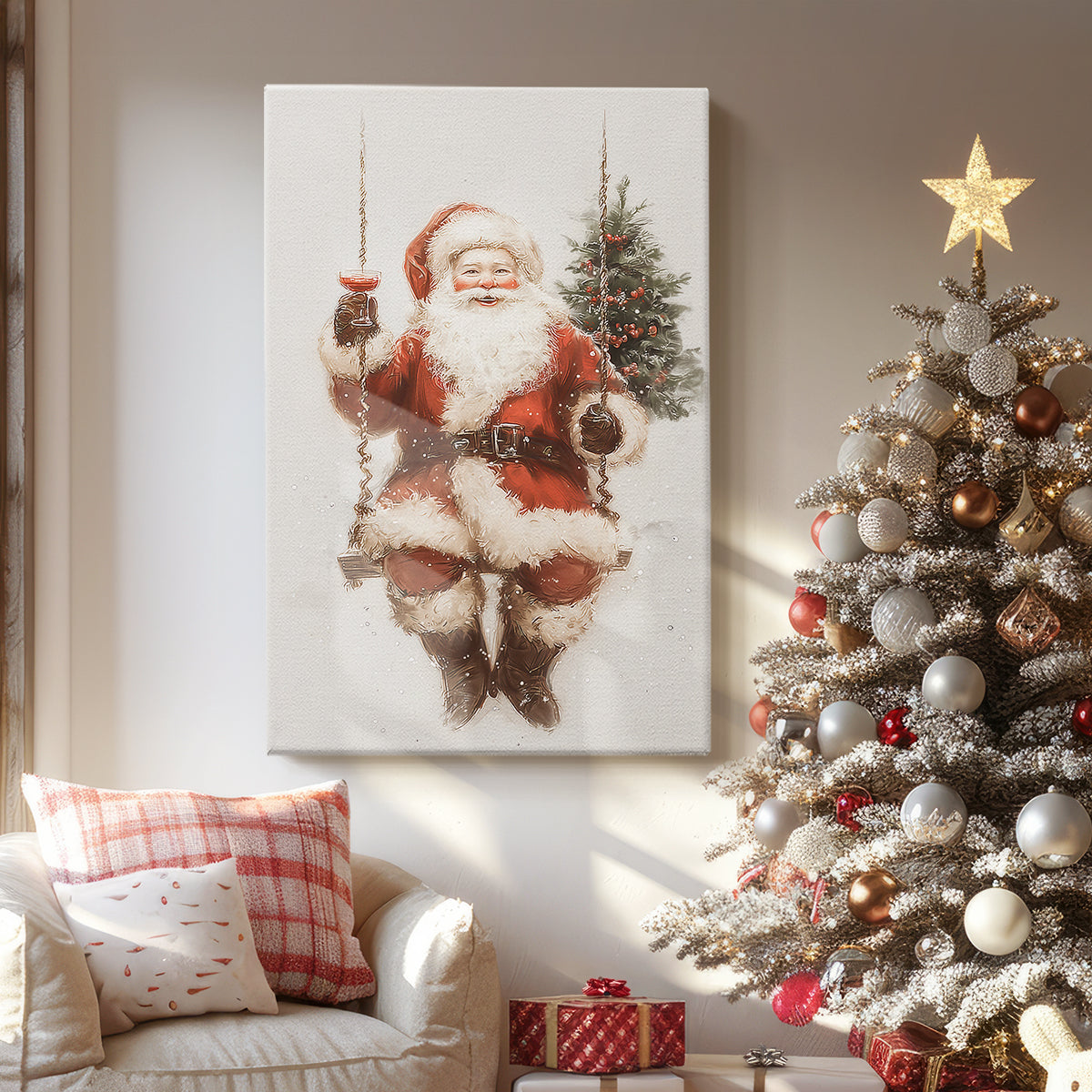 Night of Tinsel-Gold Dawn - Canvas Art Print