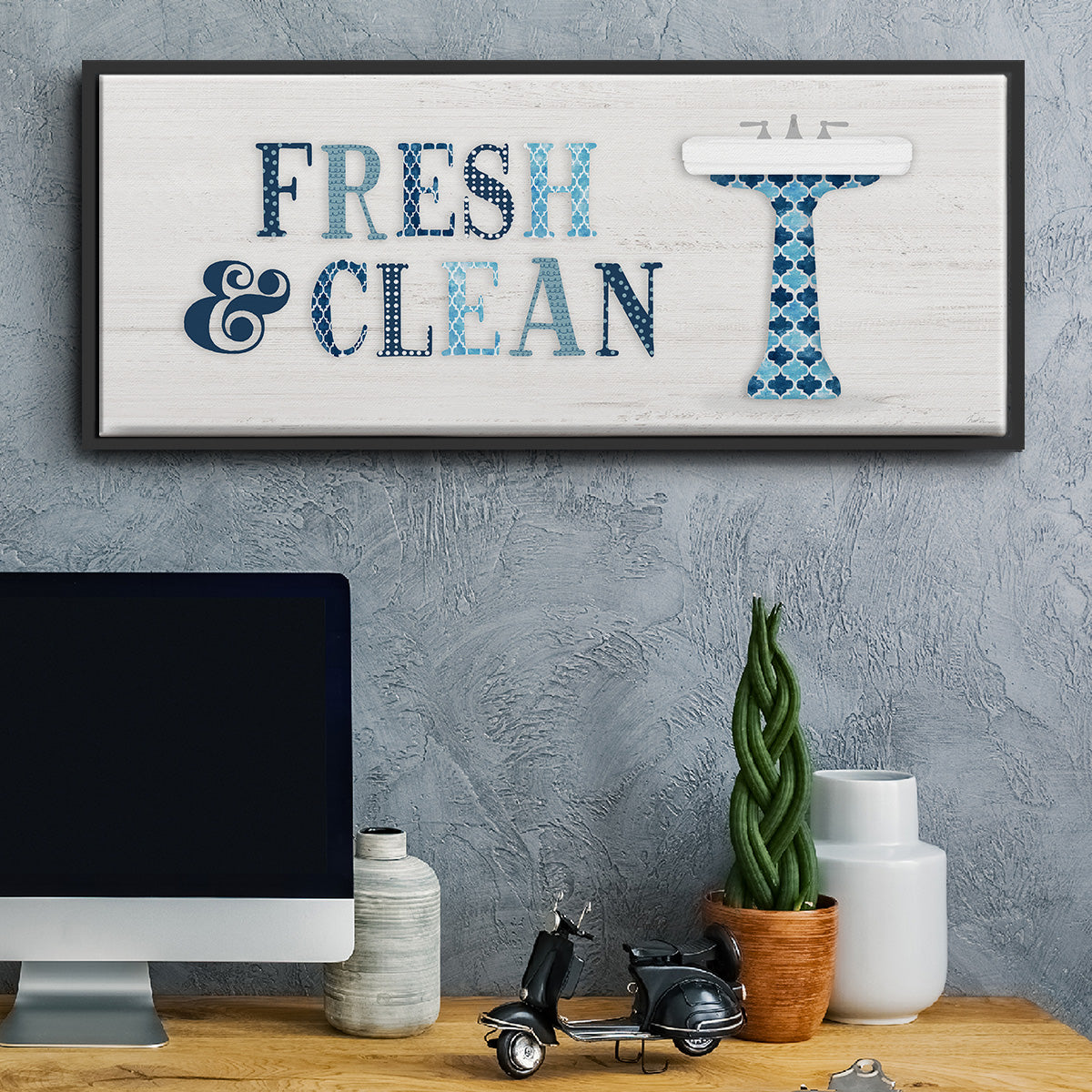 Fresh and Clean - Floater Framed Canvas Print