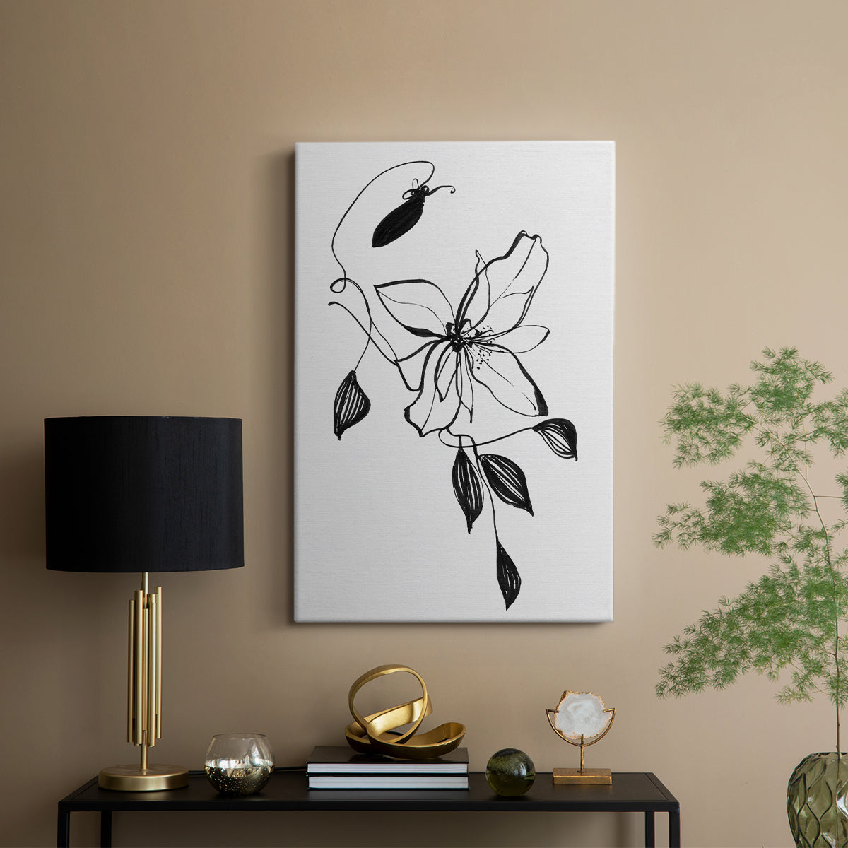 Wild Clematis I - Canvas Art Print