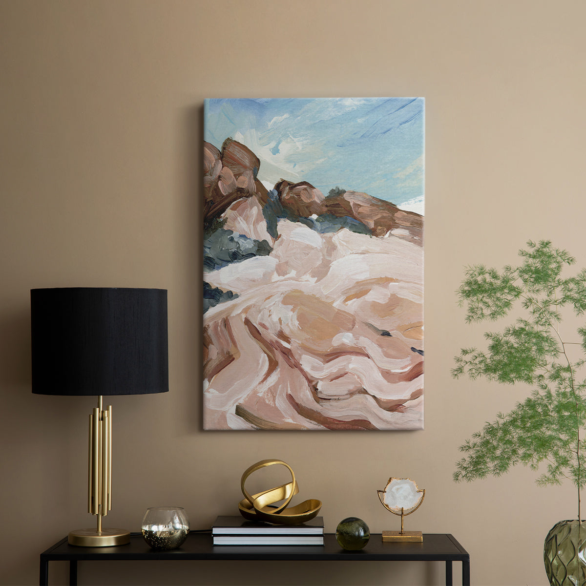 Impasto Plateau I - Canvas Art Print