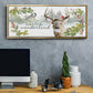Reindeer Woods - Floater Framed Canvas Print