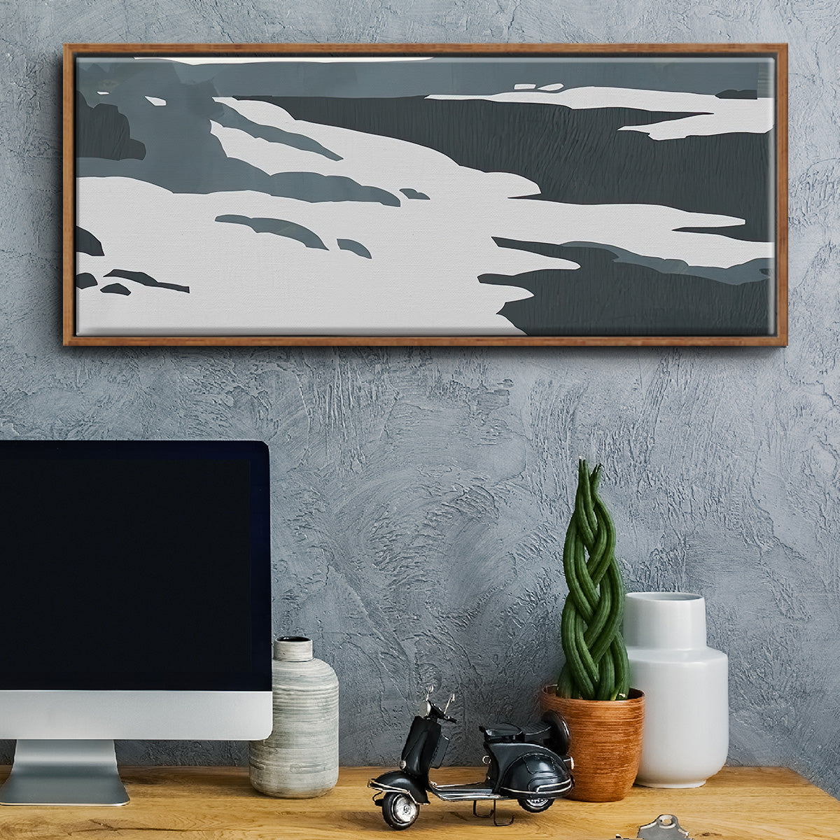 Cutter Island III - Floater Framed Canvas Print
