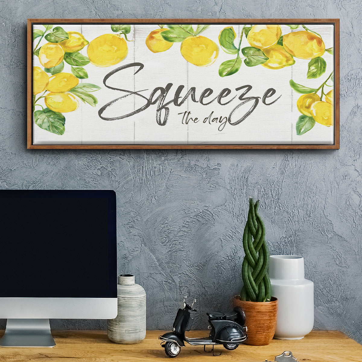 Lemon Squeeze - Floater Framed Canvas Print